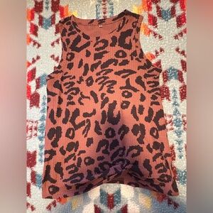 Leopard Print Sleeveless Top